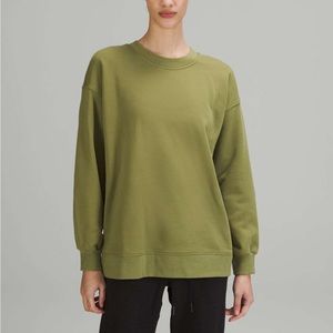 Lululemon Perfectly Oversized Crew Sweatshirt in Bronze Green